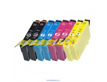 Epson T0615 2x pack 4 colores compatible (8 unidades)