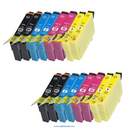 Epson T0615 4x pack 4 colores compatible (16 unidades)