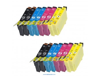 Epson T0615 4x pack 4 colores compatible (16 unidades)