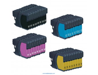 Brother LC121/123 pack 32 unidades compatible