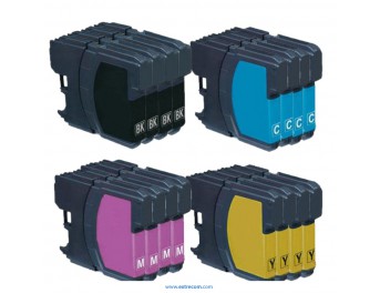 Brother LC121/123 pack 16 unidades compatible