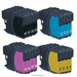 Brother LC221/223 pack 16 unidades compatible