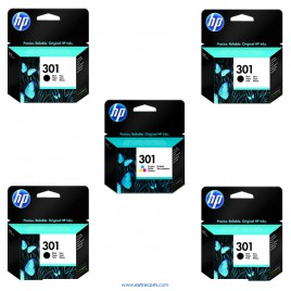 HP 301 pack 5 unidades original