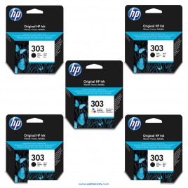 HP 303 pack 5 unidades original