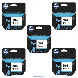 HP 304 pack 5 unidades compatible