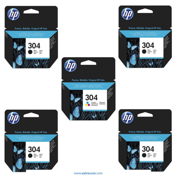 HP 304 pack 5 unidades original