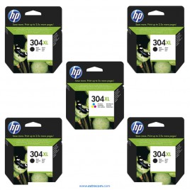 HP 304 XL pack 5 unidades compatible