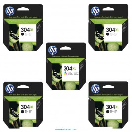 HP 304 XL pack 5 unidades original