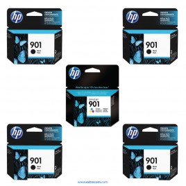 HP 901 pack 5 unidades original