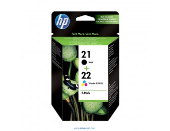 HP 21/22 pack 2 unidades original