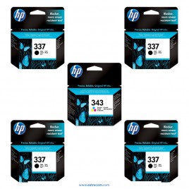 HP 337/343 pack 5 unidades 