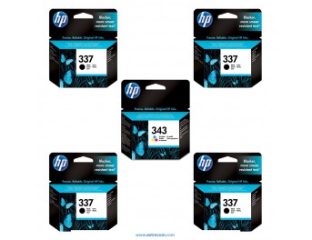 HP 337/343 pack 5 unidades 