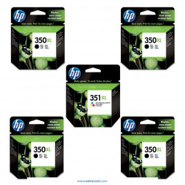 HP 350/351 XL pack 5 unidades original