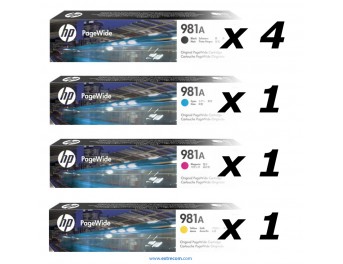 HP 981A pack 7 unidades original