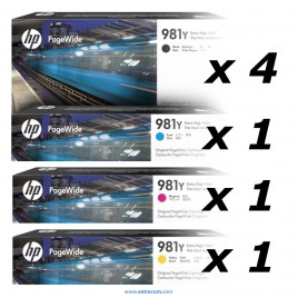 HP 981Y pack 7 unidades original