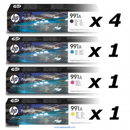 HP 991A pack 7 unidades original