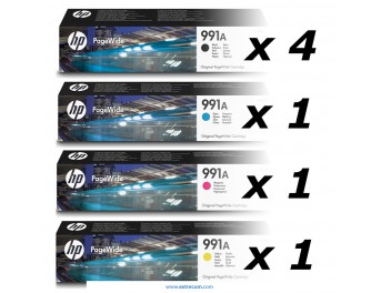 HP 991A pack 7 unidades original