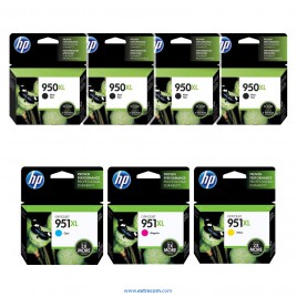 HP 950/951 XL pack 7 unidades original