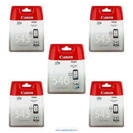 Canon 545/546 pack 5 unidades original