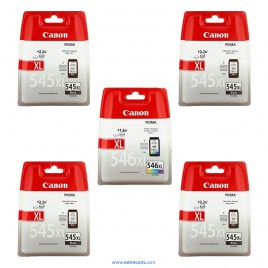 Canon PG-545/CL-546 XL pack 5 unidades original