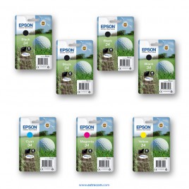 Epson 34 pack 7 unidades original