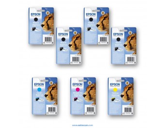 Epson T0711/2/3/4 pack 7 unidades original