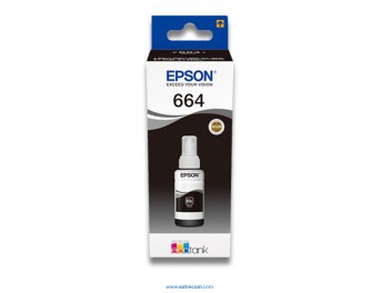 Epson T6641 recarga tinta negro original