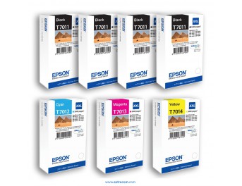 Epson T7011/2/3/4 pack 7 unidades original