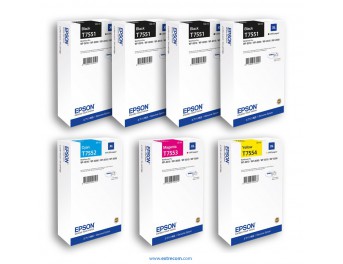 Epson T7551/2/3/4 XL pack 7 unidades original