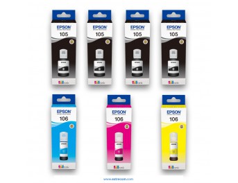Epson 105 / 106 EcoTank pack 7 unidades original