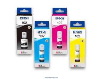 Epson 102 EcoTank pack 4 unidades original