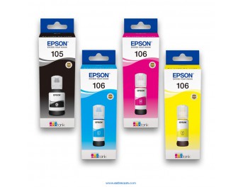 Epson 105 / 106 EcoTank pack 4 unidades original
