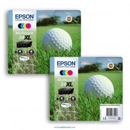 Epson 34 XL 2x pack 4 colores original 