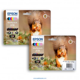 Epson 378 2x pack 6 colores original