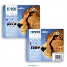 Epson T0715 2x pack 4 colores original
