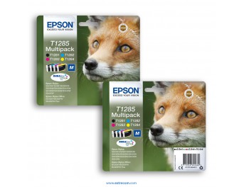 Epson T1285 2x pack 4 colores original