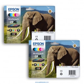 Epson 24 XL 2x pack 6 colores original