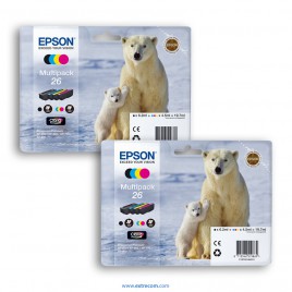 Epson 26 2x pack 4 colores original