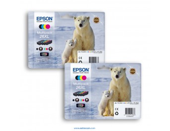 Epson 26 XL 2x pack 4 colores original