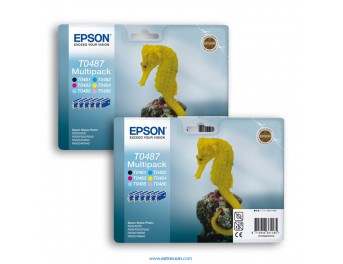Epson T0487 2x pack 6 colores original