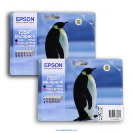 Epson T5597 2x pack original 6 colores