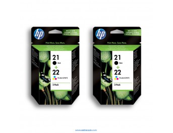 HP 21/22 2x pack 2 unidades original