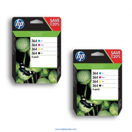 HP 364 2x pack 4 colores original