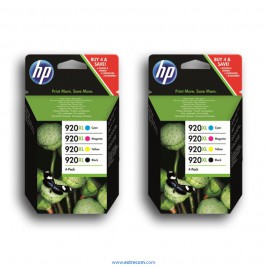 HP 920 XL 2x pack 4 colores original