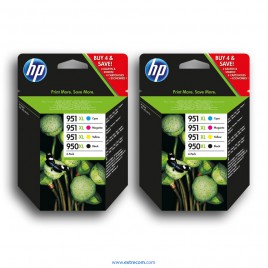 HP 950/951 XL 2x pack 4 colores original