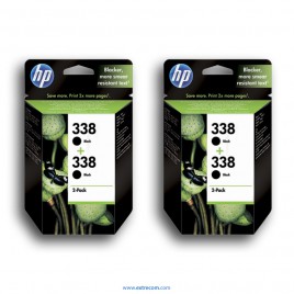 HP 338 2x pack 2 unidades negro original