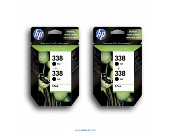 HP 338 2x pack 2 unidades negro original