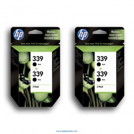 HP 339 2x pack 2 unidades negro original