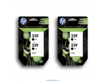 HP 339 2x pack 2 unidades negro original