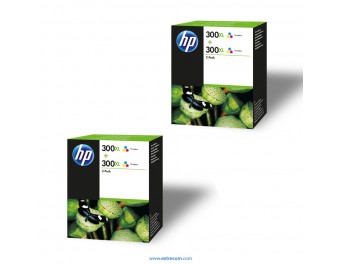 HP 300 XL 2x pack 2 color original